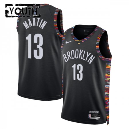 Brooklyn Nets Tyrese Martin Nike 2025-26 City Edition Musta Lasten Pelipaidat Swingman